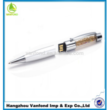2015 Hot selling customized logo crystal usb pen drive wholesale